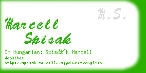 marcell spisak business card